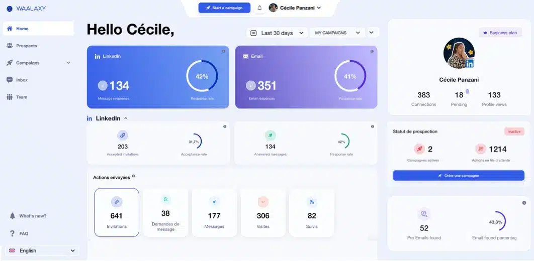 Waalaxy <strong>scalability</strong> 