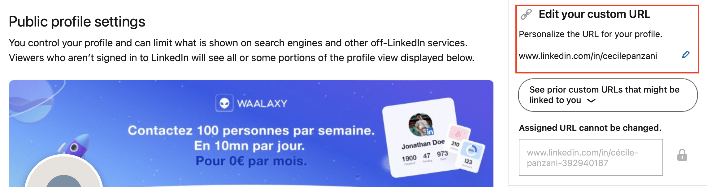 URL LinkedIn