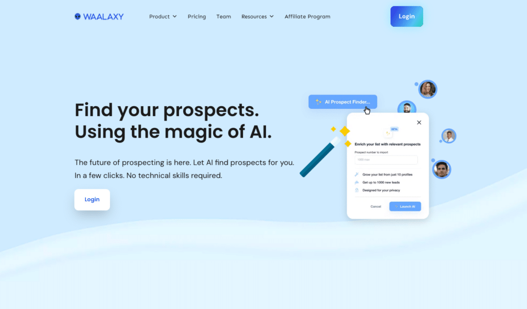 Find a phone number by the name with Waalaxy AI.