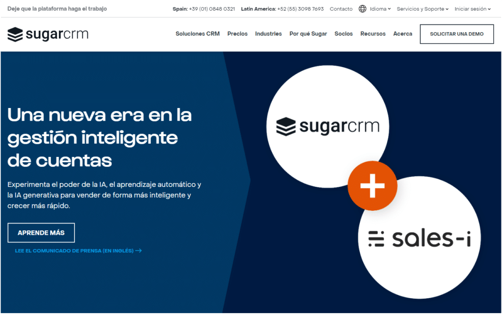 sugar crm gratis online