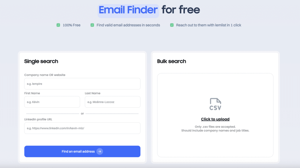 Online email finder.