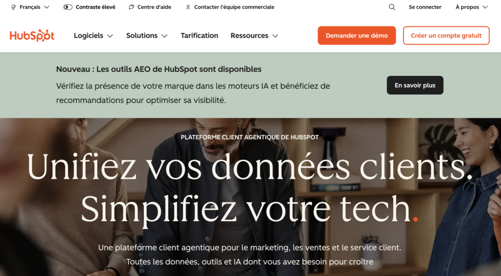 outil crm gratuit hubspot