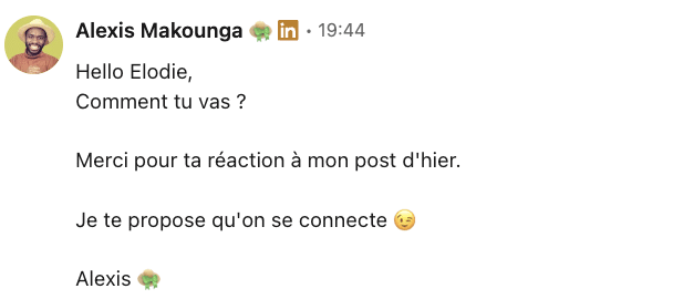 exemple message mission pour freelance