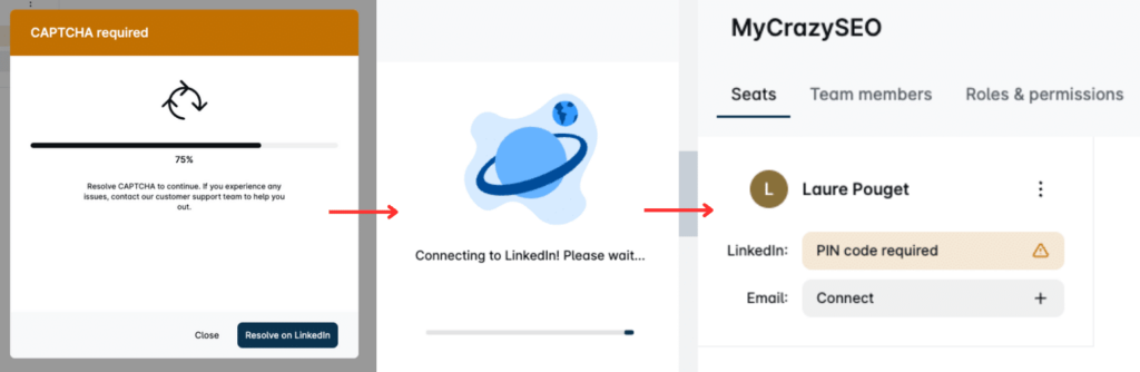 3 steps to synchronize your Linkedin account with Leadin