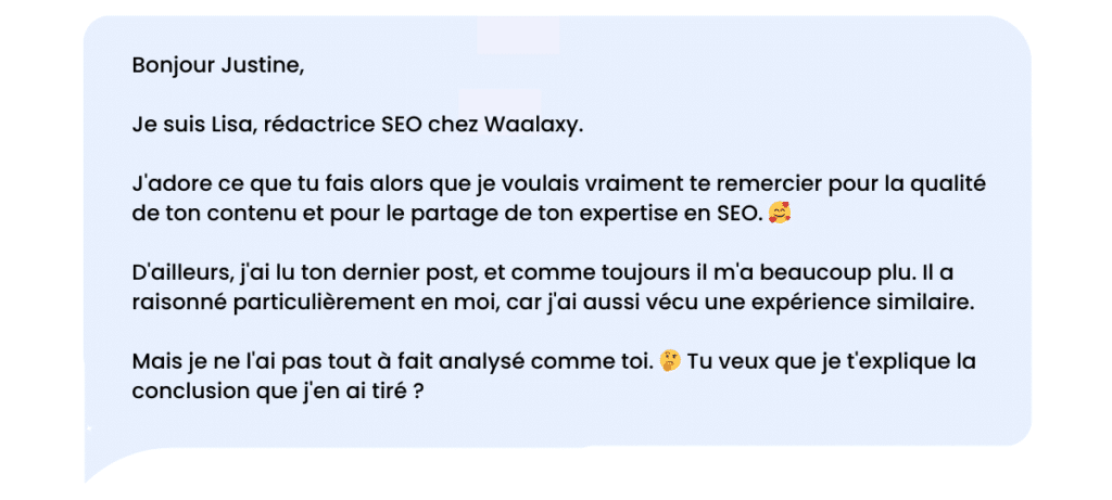 Mensagem de agradecimento do LinkedIn depois de ler conteúdo relevante no LinkedIn.