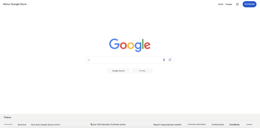 Exemplo de estratégia de marketing eficaz: Google.