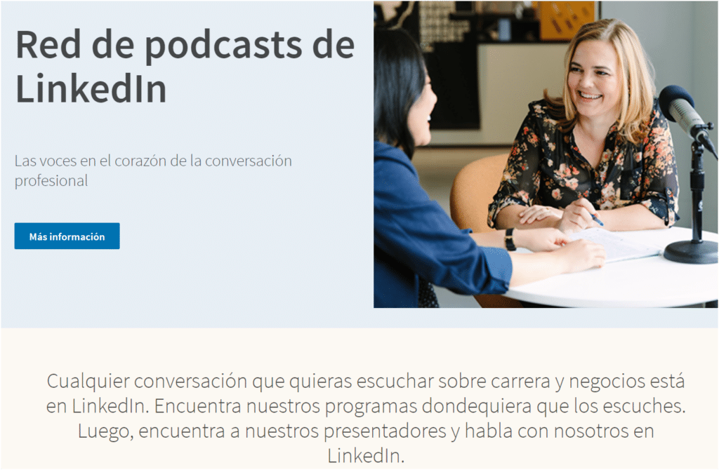 red de podcasts de linkedin