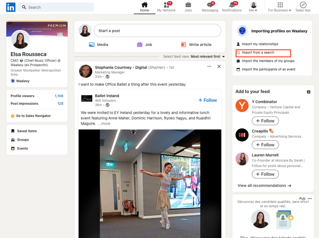 LinkedIn for sales team