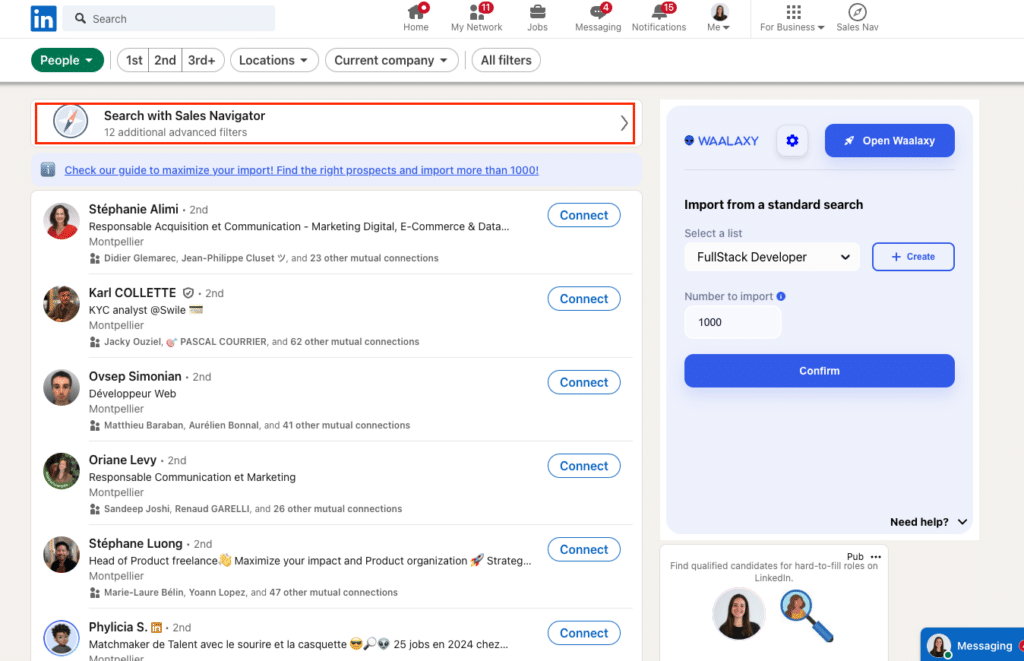 LinkedIn for sales team