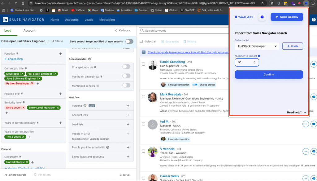 LinkedIn for sales team