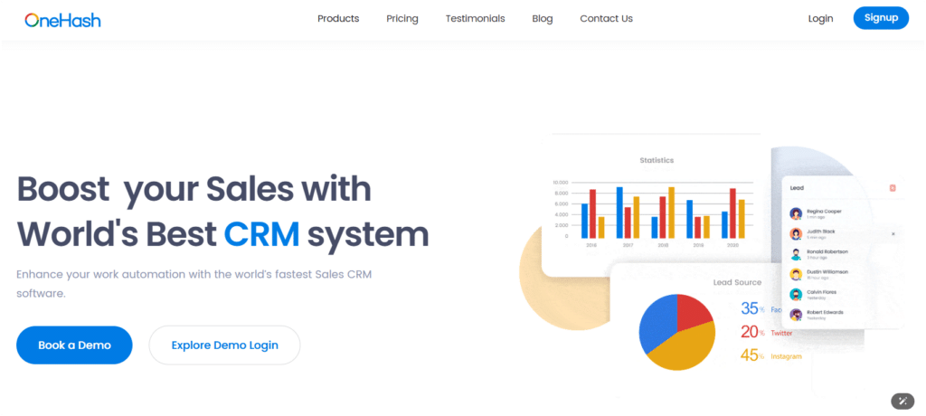 best crm for sales teams OneHash