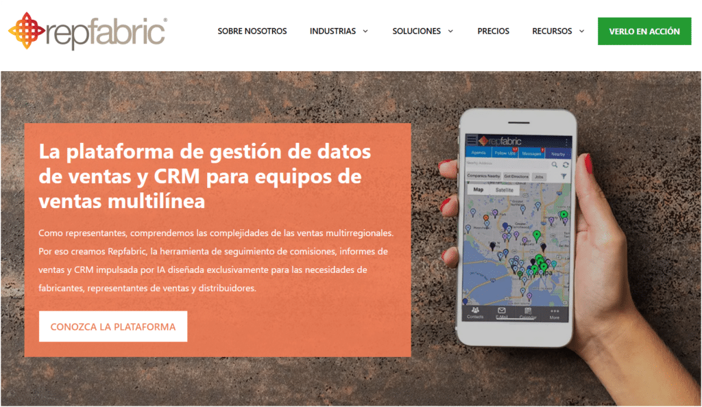 crm para los equipos de ventas Repfabric