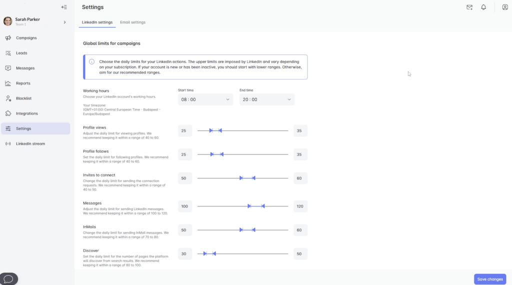 quotas campaigns LeadIn