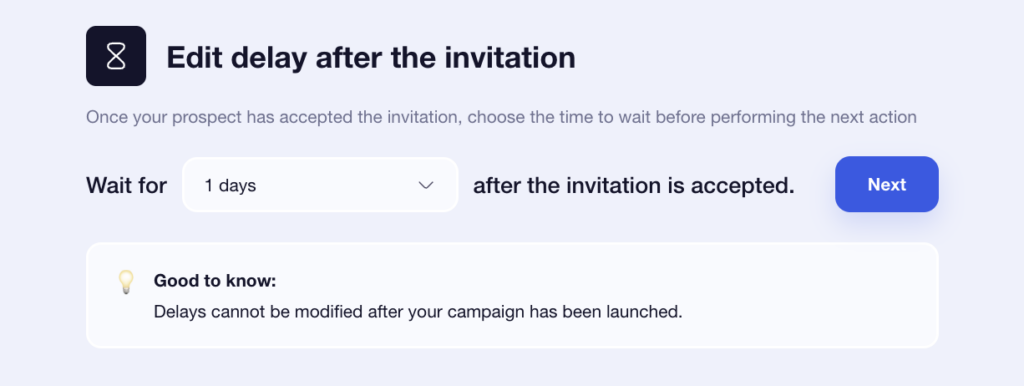 deday after invitation with waalaxy 