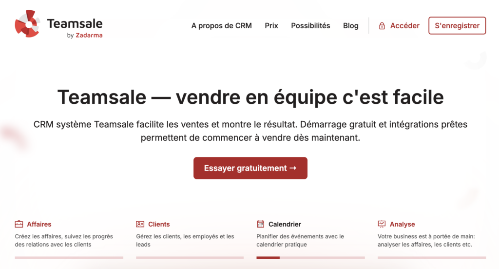 Système CRM Teamsale