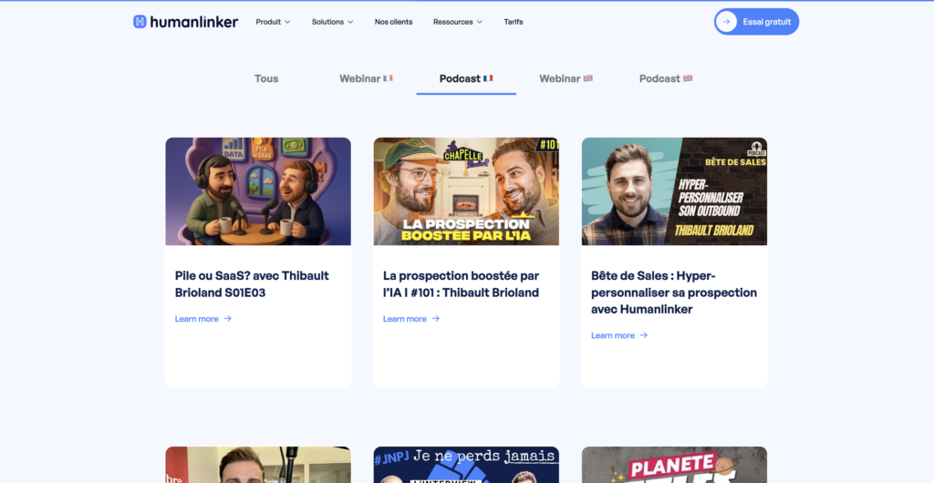 HumanLinker ressources 