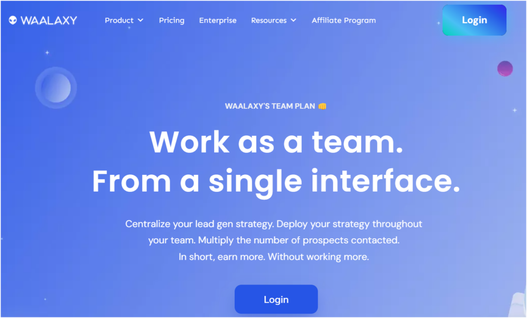 Il miglior CRM per i team di vendita Waalaxy