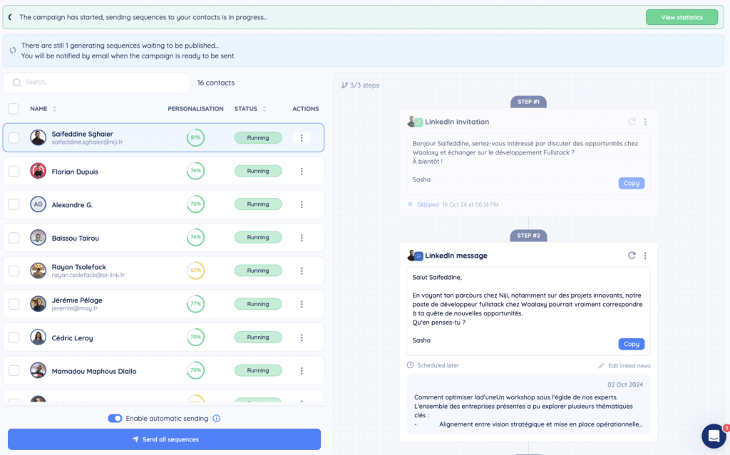 HumanLinker: Message composition with AI
