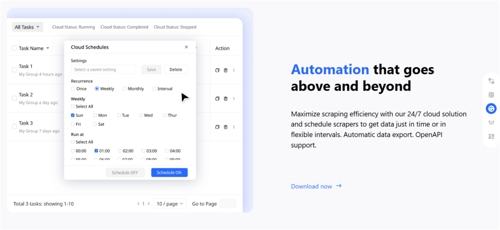 automatización octoparse