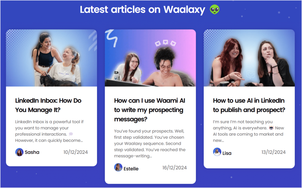 Waalaxy blog