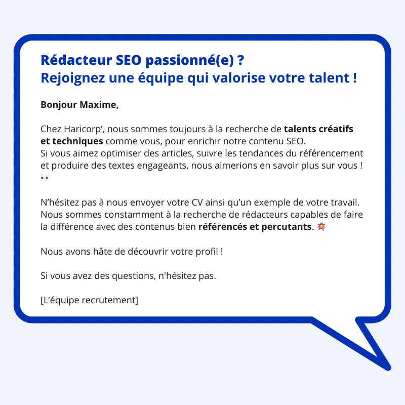 exemple message personnalisé Waalaxy