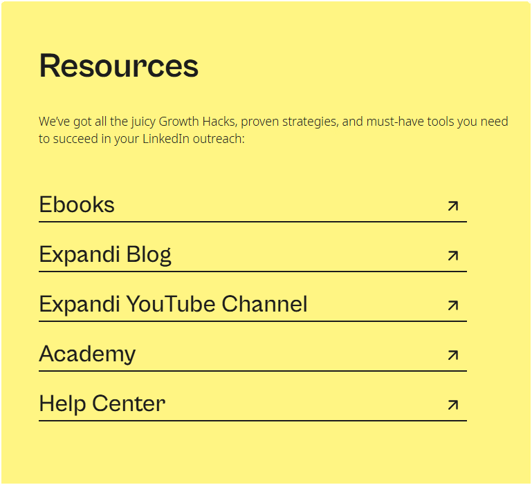 Expandi support resources