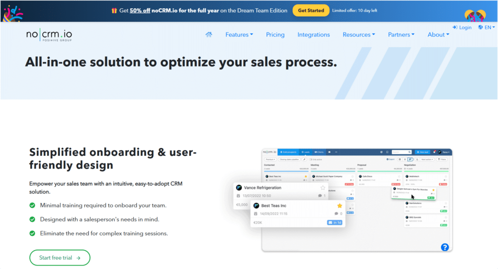 Salesloft Alternative: NoCRM