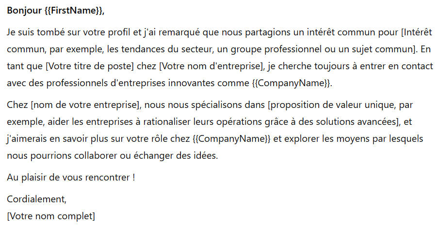 Comment générer des leads avec ChatGPT ? Demande de LinkedIn