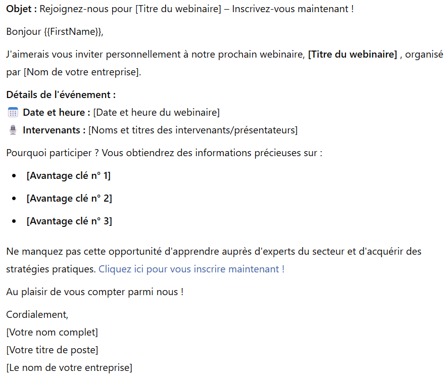 Comment générer des leads avec ChatGPT ? Invitation à un webinaire