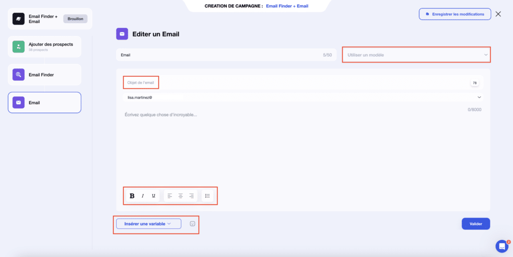 Rédigez les mails de votre campagne ABM.
