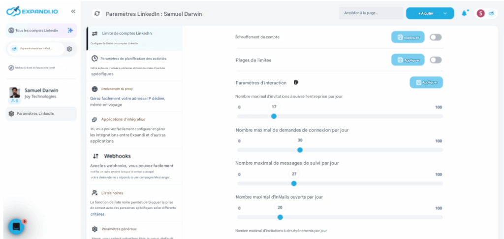 expandi quotas et sécurité