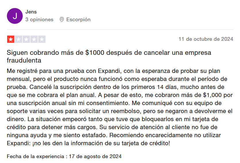 Opiniones de clientes Expandi