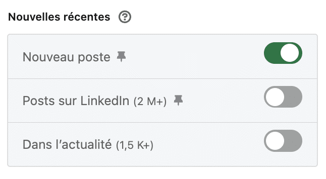 LinkedIn Sales Navigator : Les alertes personnalisées pour changement de poste.