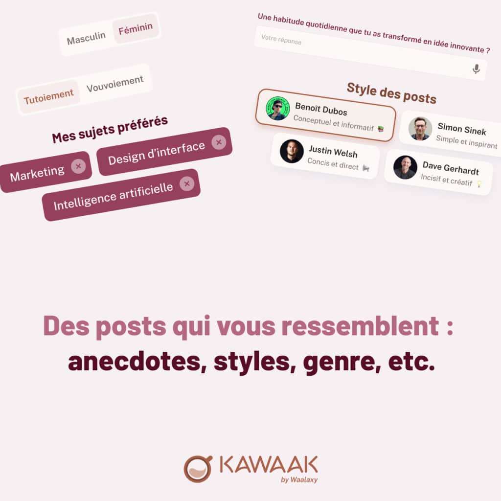 générateur de post LinkedIn - kawaak