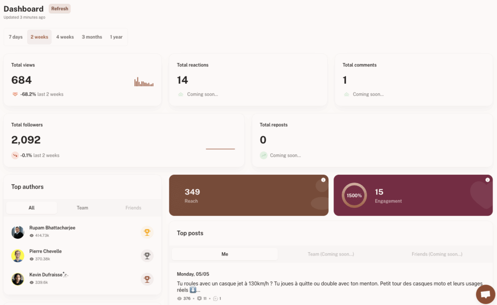 LinkedIn post generator - kawaak