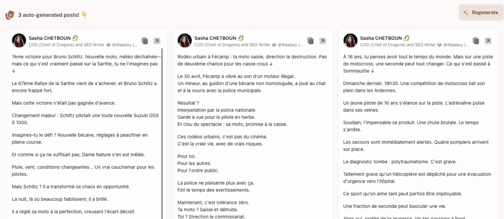 LinkedIn post generator - kawaak