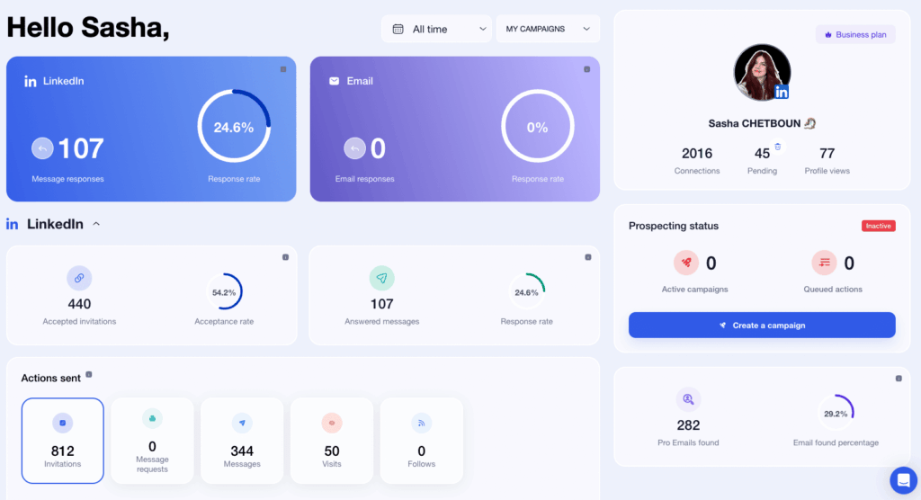 natychmiastowa alternatywa ai - dashboard waalaxy