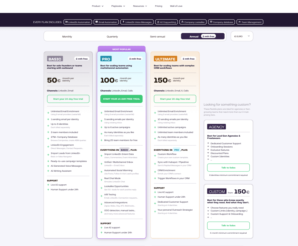 The Growth Machine pricing
