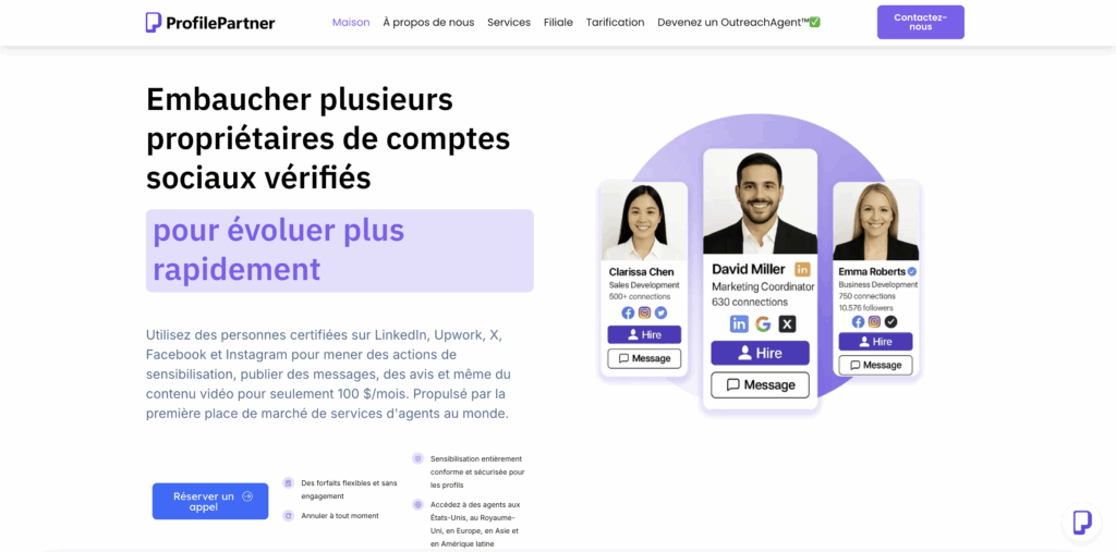 Les 9 meilleurs outils pour acheter des comptes LinkedIn vérifiés : Profile Partner