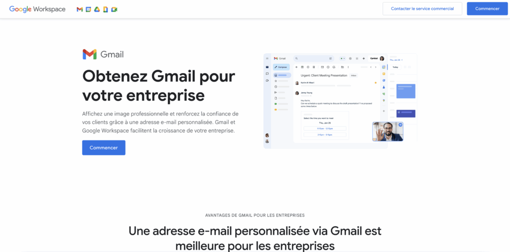 Créer un domaine avec Google Workspace.