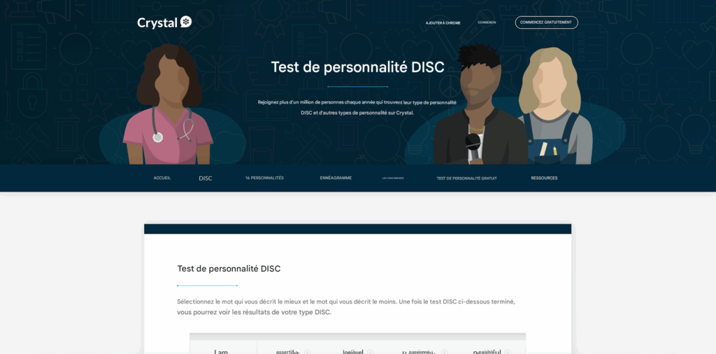Bot LinkedIn : CrystalKnows - Analyse comportementale des prospects