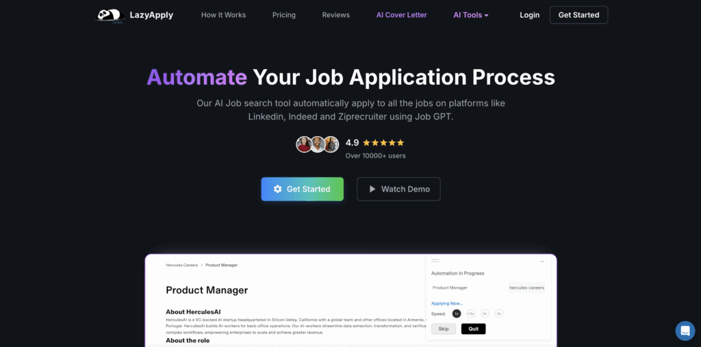LinkedIn Bot: LazyApply