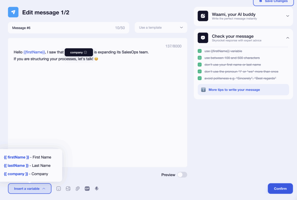 sales intelligence - waalaxy tool