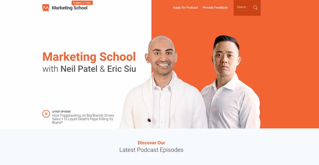 Podcast Marketing School Neil Patel & Eric Siu