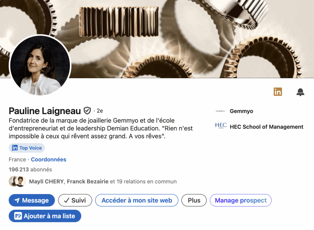 Profil LinkedIn Top Voice : Pauline Laigneau