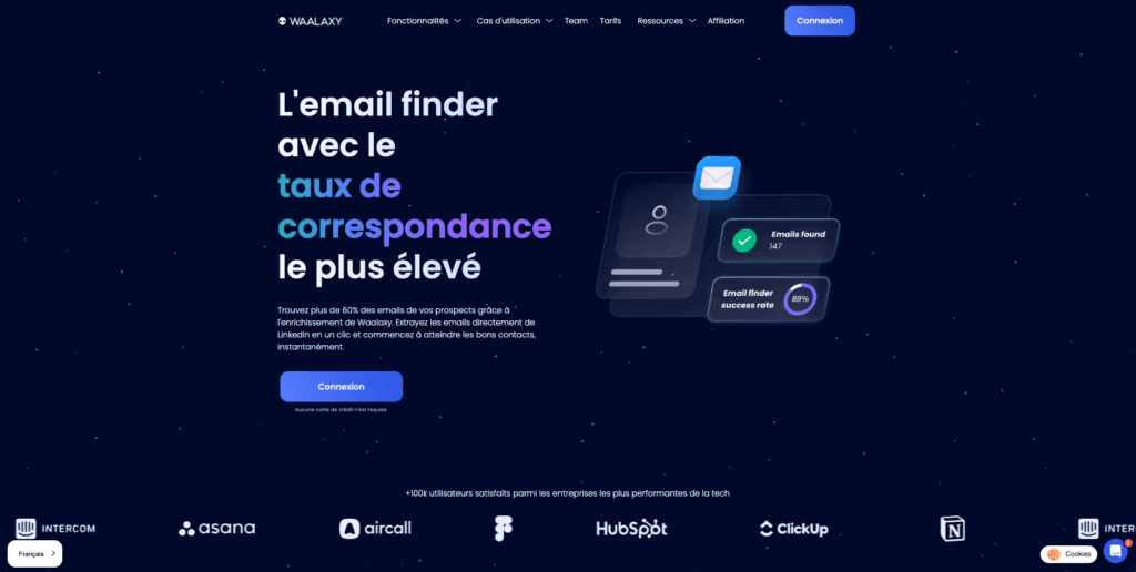 Rocketreach alternatives : Waalaxy
