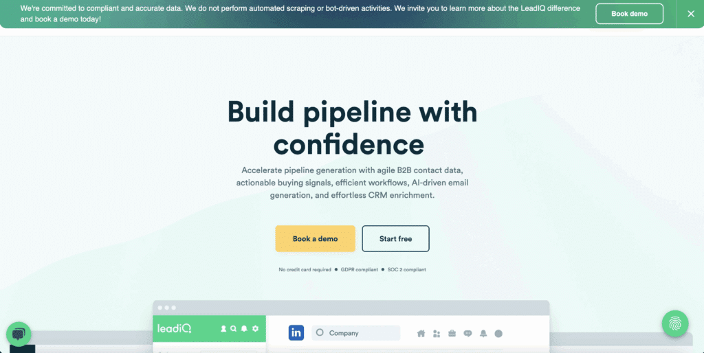RocketReach alternatives : LeadIQ