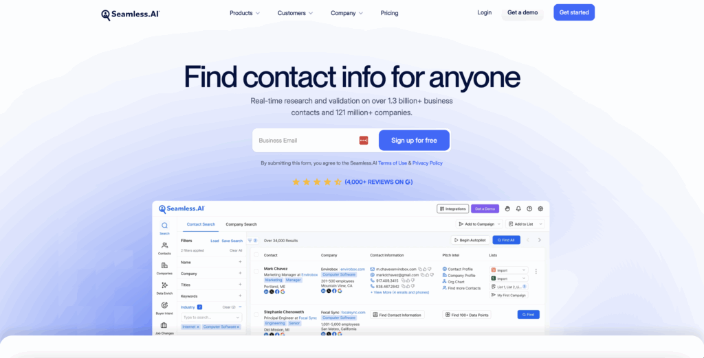 RocketReach alternatives : Seamless.ai