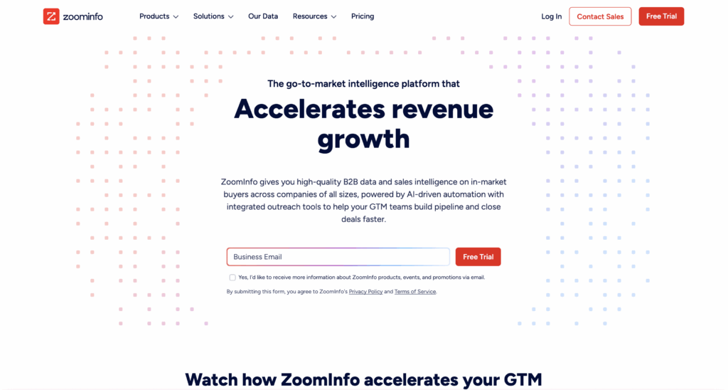 RocketReach alternatives : ZoomInfo