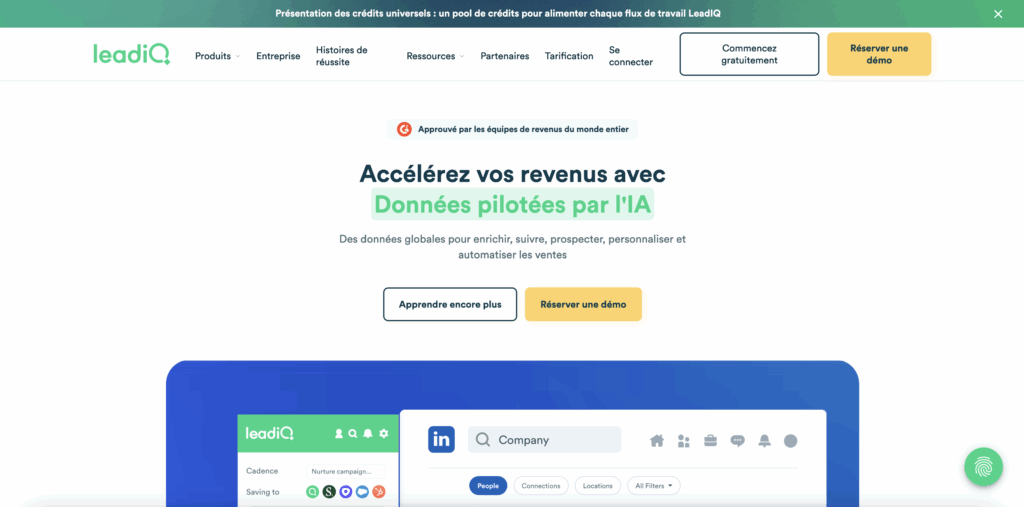 Rocketreach alternatives : LeadIQ